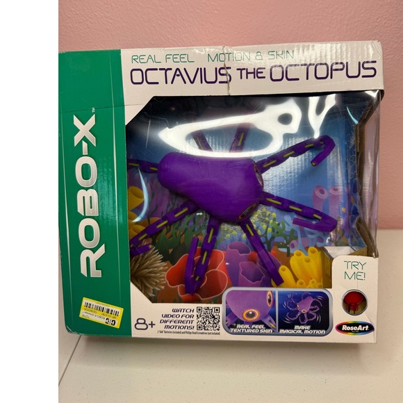 Roseart Other - RoseArt Robo-X Octavius the Octopus Purple Robotic Toy Real Feel Motion 77102